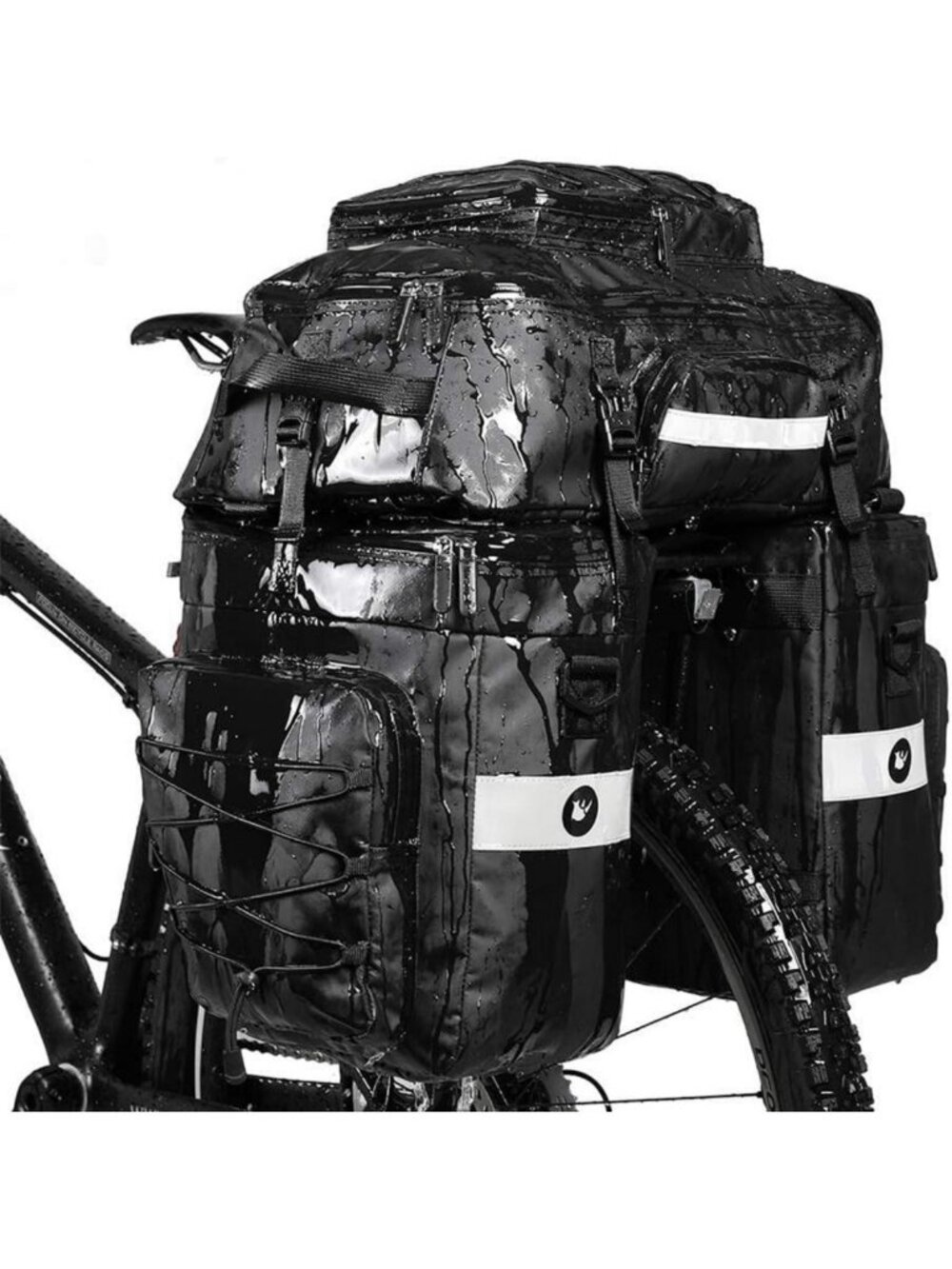 3-in-1 Bike Pannier Bag Set - Versatile Cargo Rack, Shoulder & Laptop Bags
